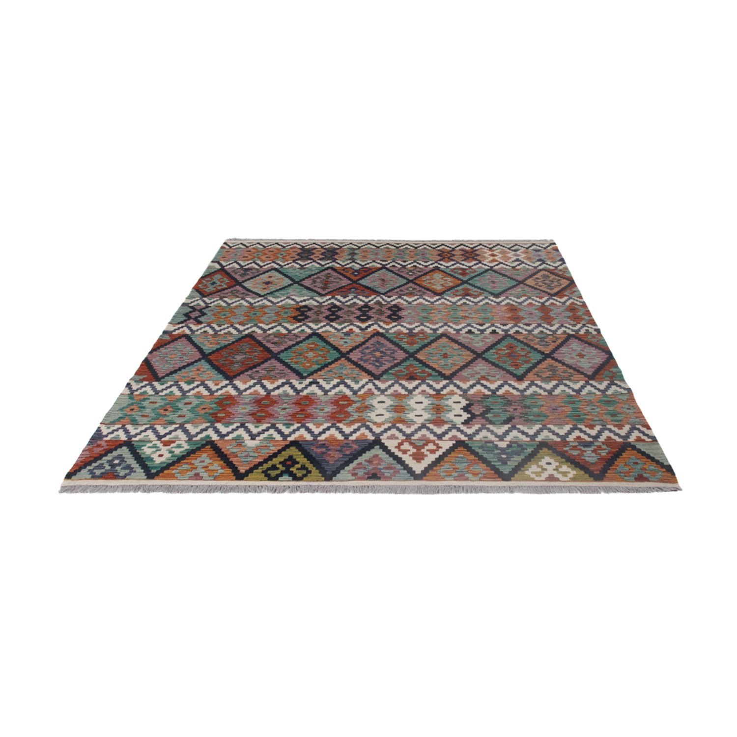 Kelim Rug - Splash - 241 x 185 cm - multicolored