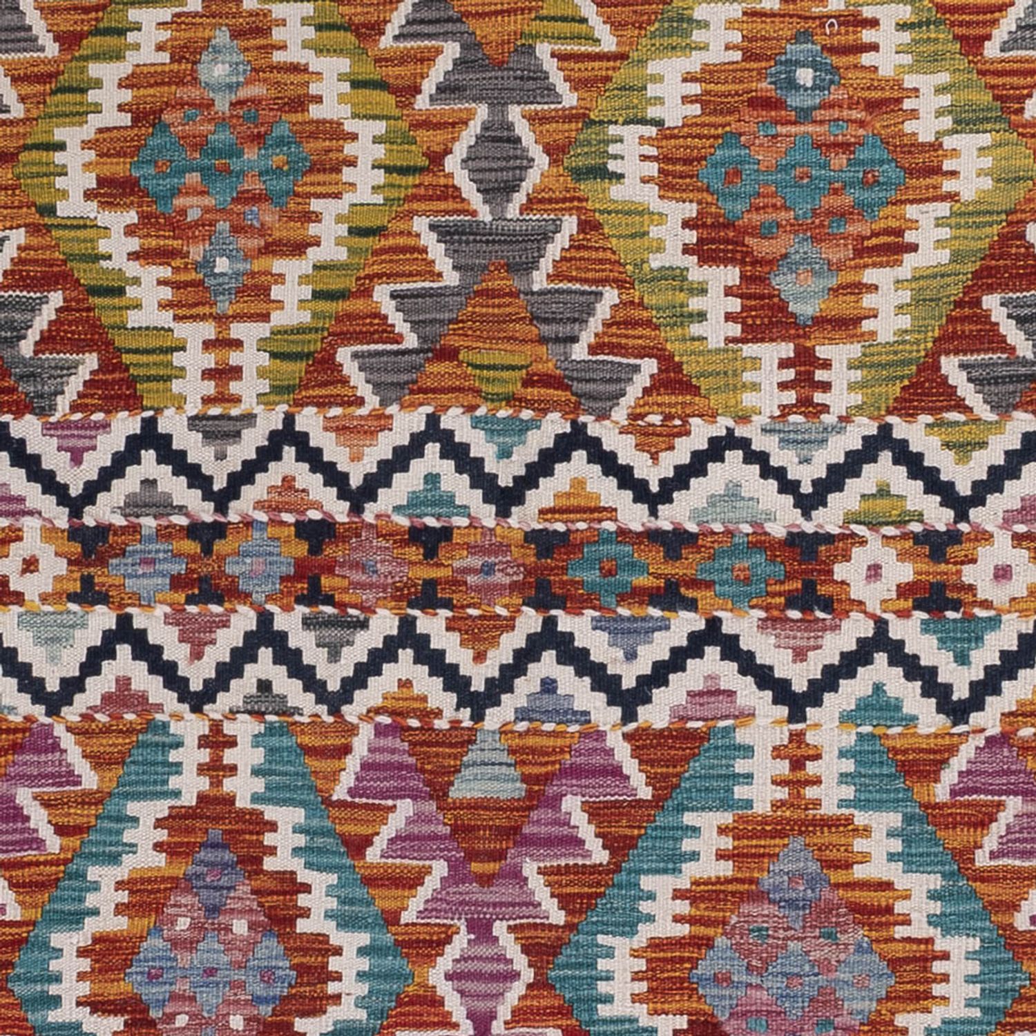 Kelim Rug - Splash - 256 x 175 cm - multicolored