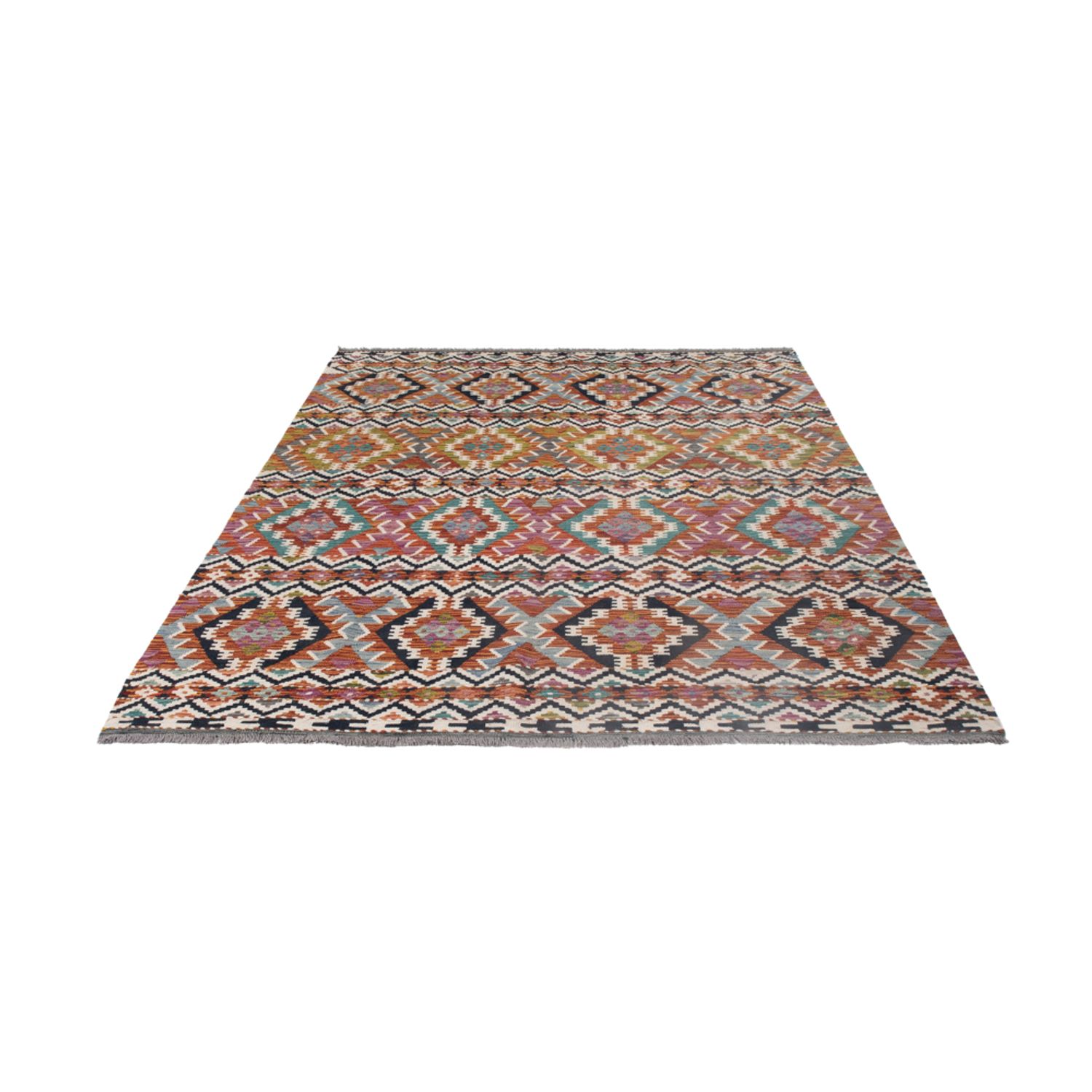 Kelim Rug - Splash - 256 x 175 cm - multicolored