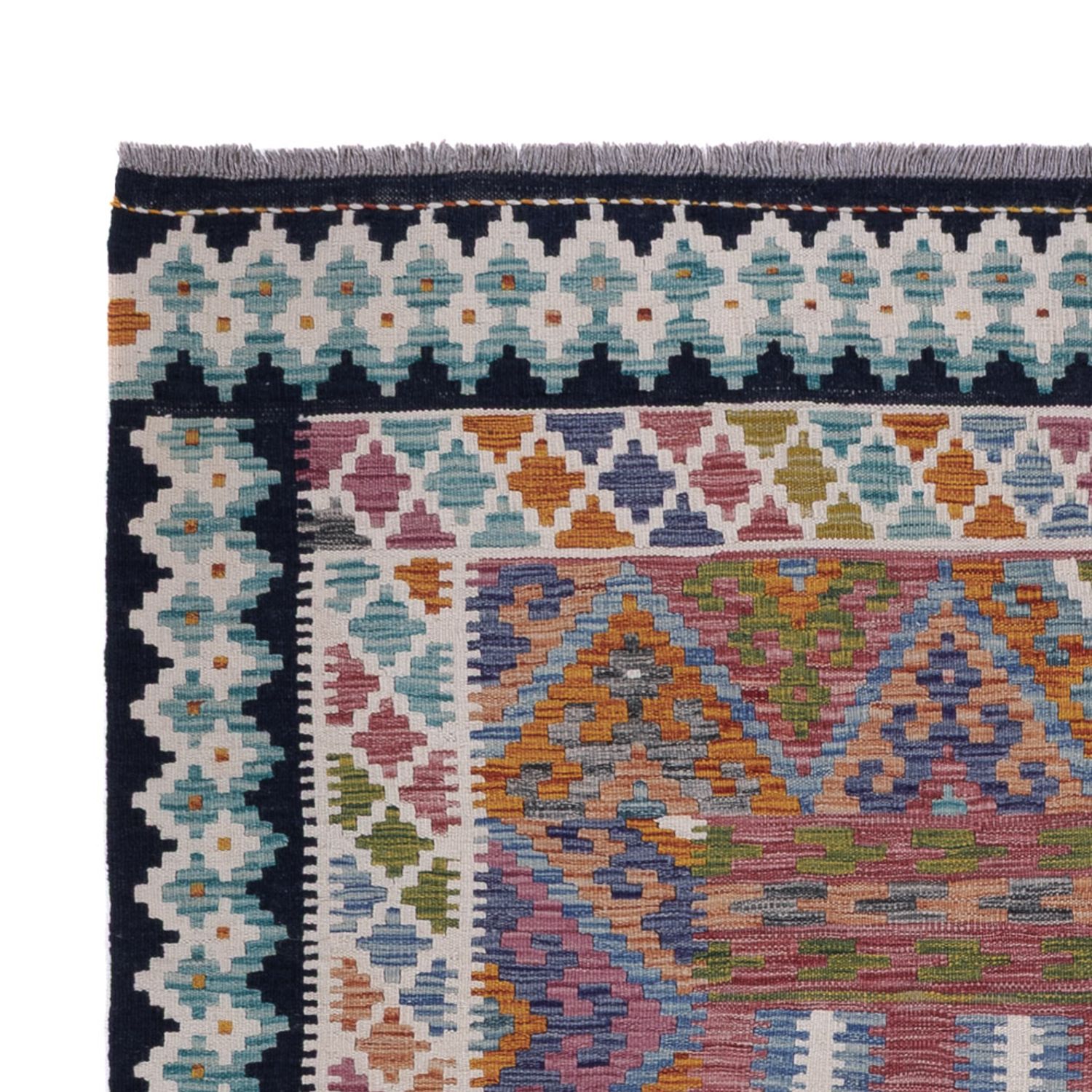 Kelim Rug - Splash - 248 x 178 cm - multicolored