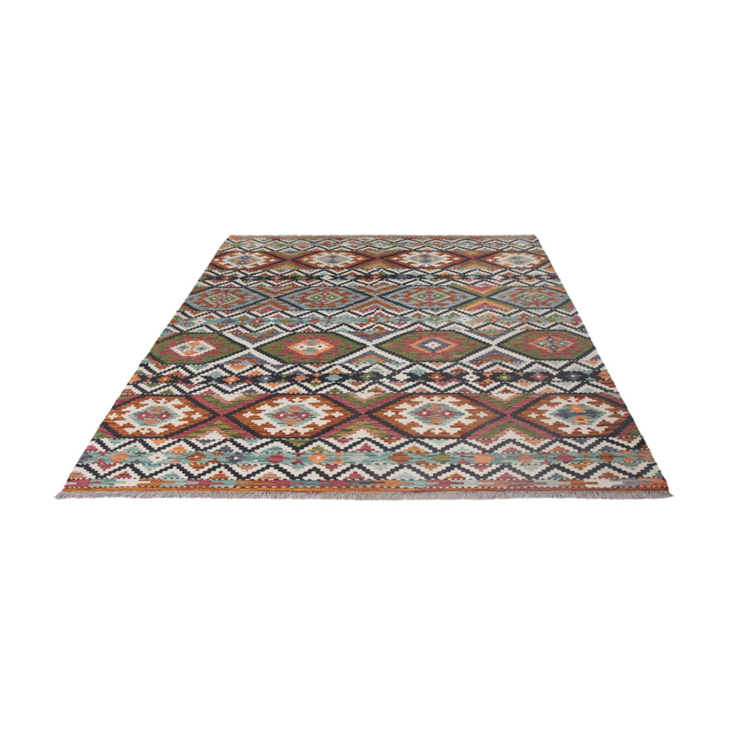Kelim Rug - Splash - 256 x 190 cm - multicolored