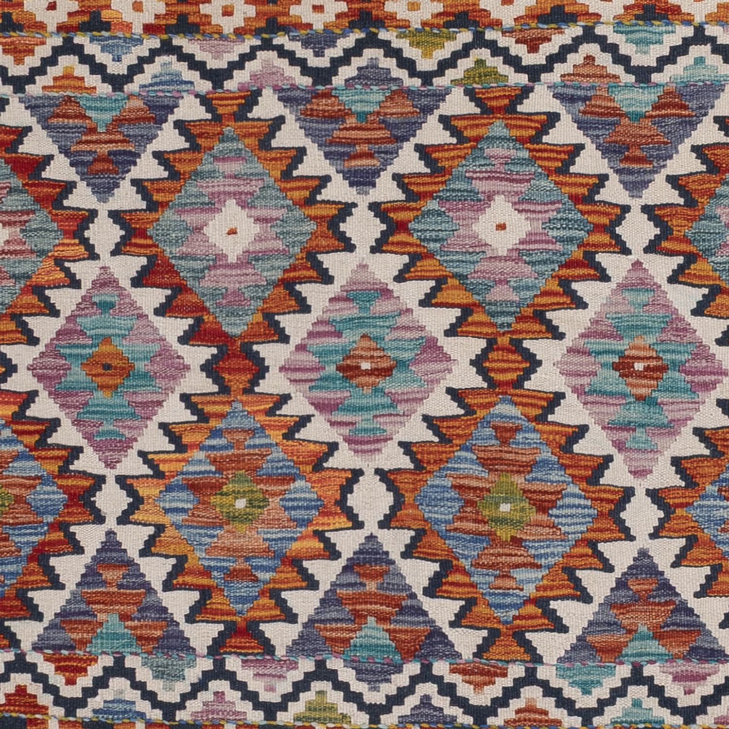 Kelim Rug - Splash - 253 x 176 cm - multicolored