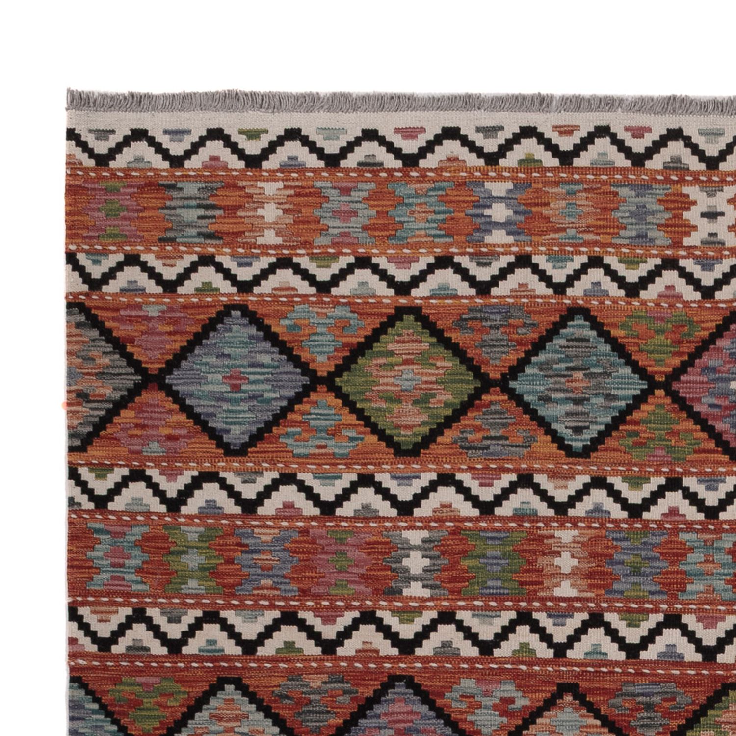 Kelim Rug - Splash - 293 x 207 cm - multicolored