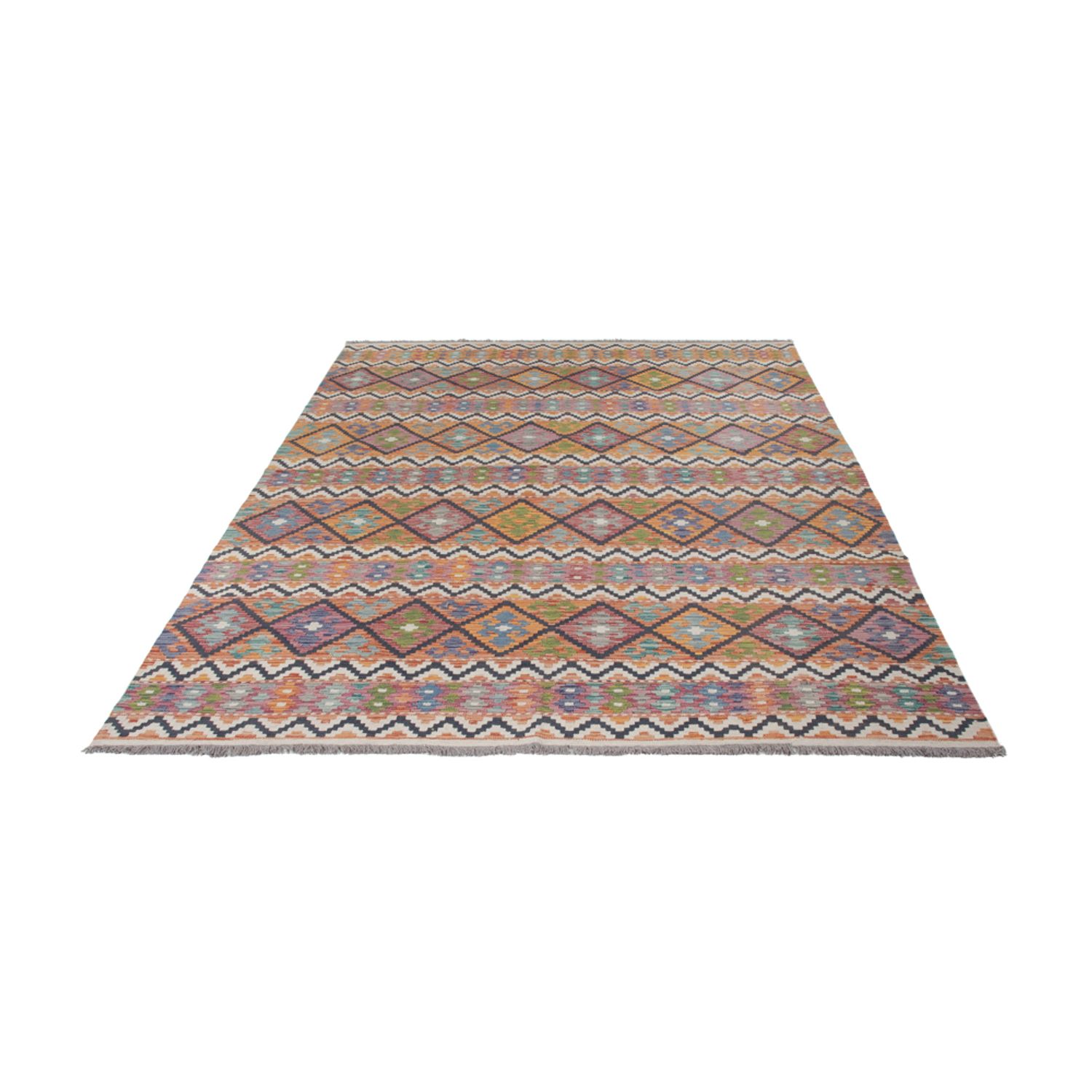 Kelim Rug - Splash - 301 x 212 cm - multicolored