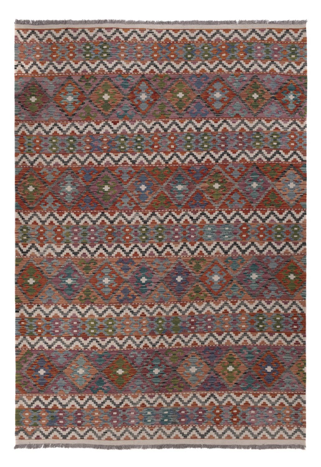 Kelim Rug - Splash - 294 x 206 cm - multicolored