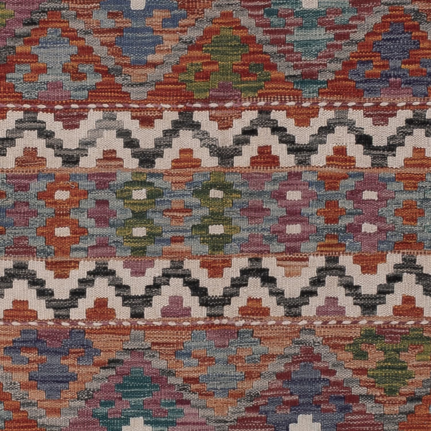 Kelim Rug - Splash - 294 x 206 cm - multicolored