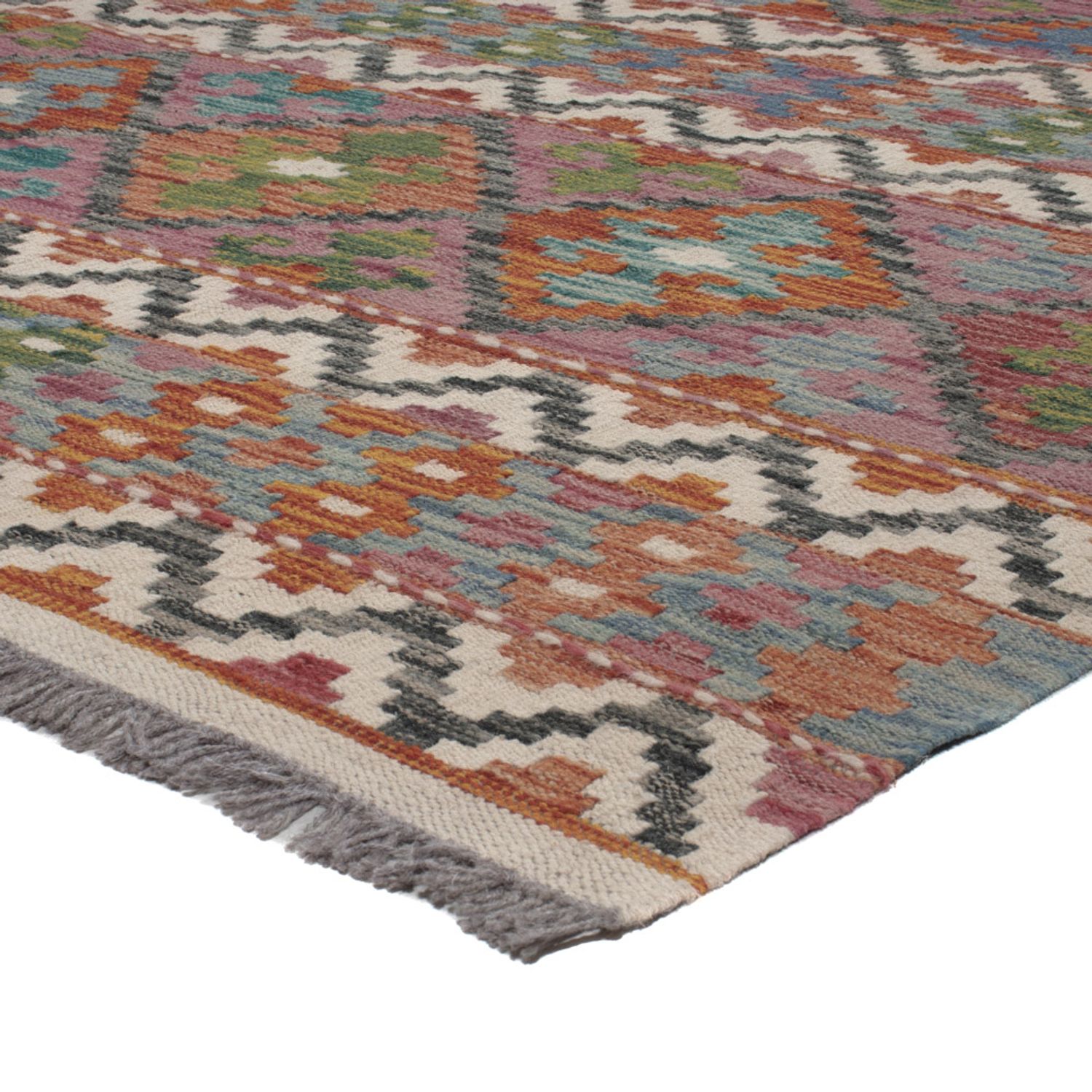 Kelim Rug - Splash - 294 x 206 cm - multicolored