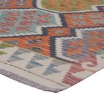 Kelim Rug - Splash - 192 x 155 cm - multicolored