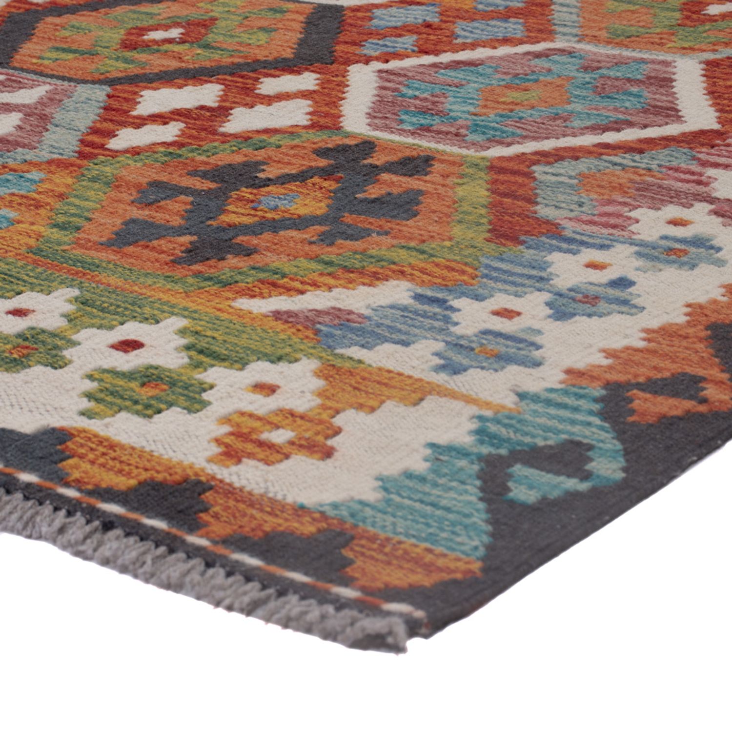 Kelim Rug - Splash - 192 x 157 cm - multicolored