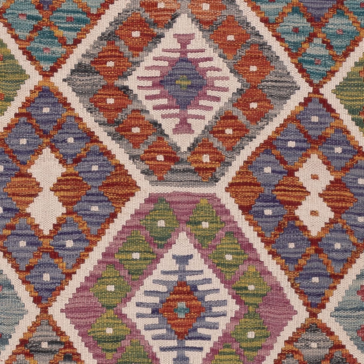 Kelim Rug - Splash - 205 x 165 cm - multicolored