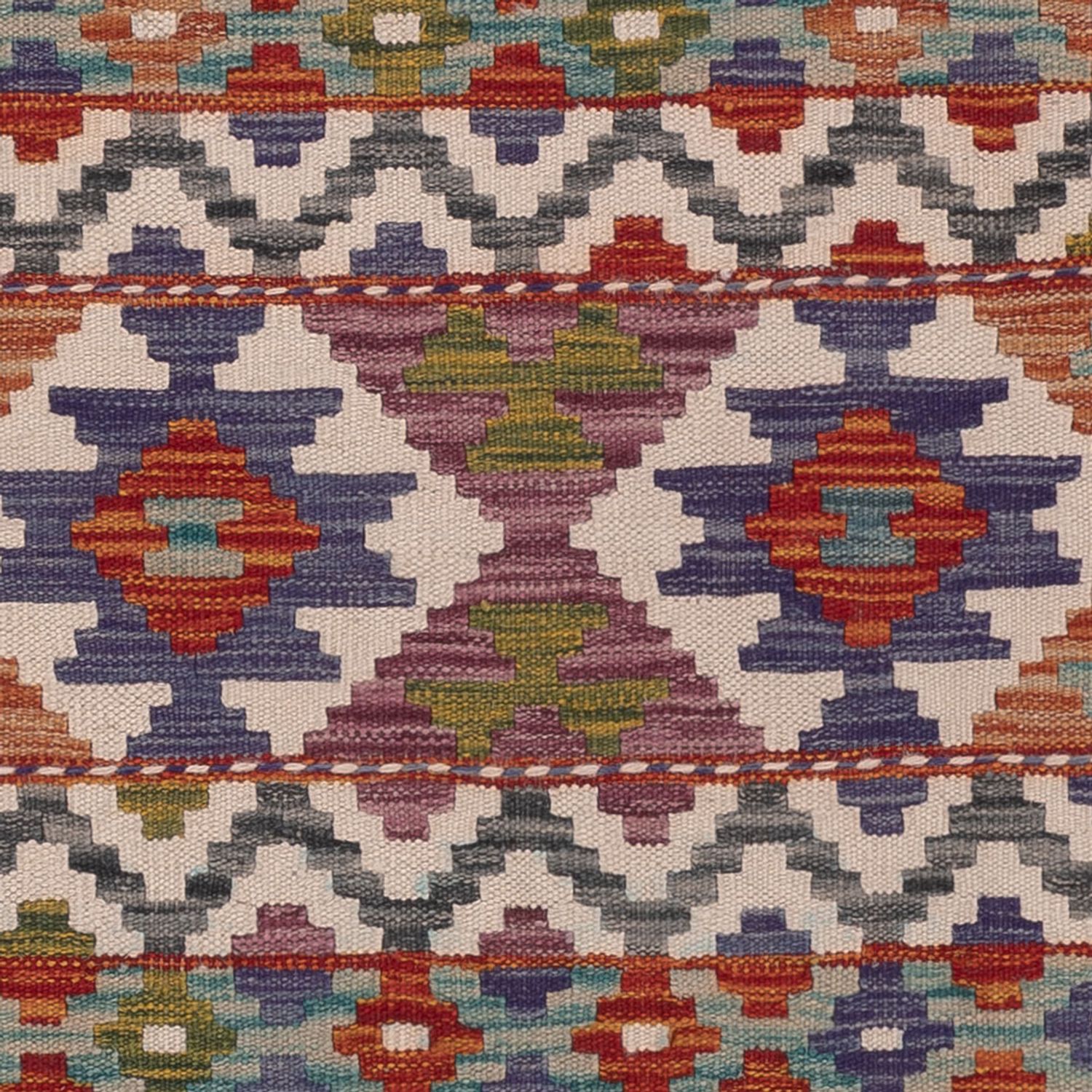 Kelim Rug - Splash - 198 x 148 cm - multicolored