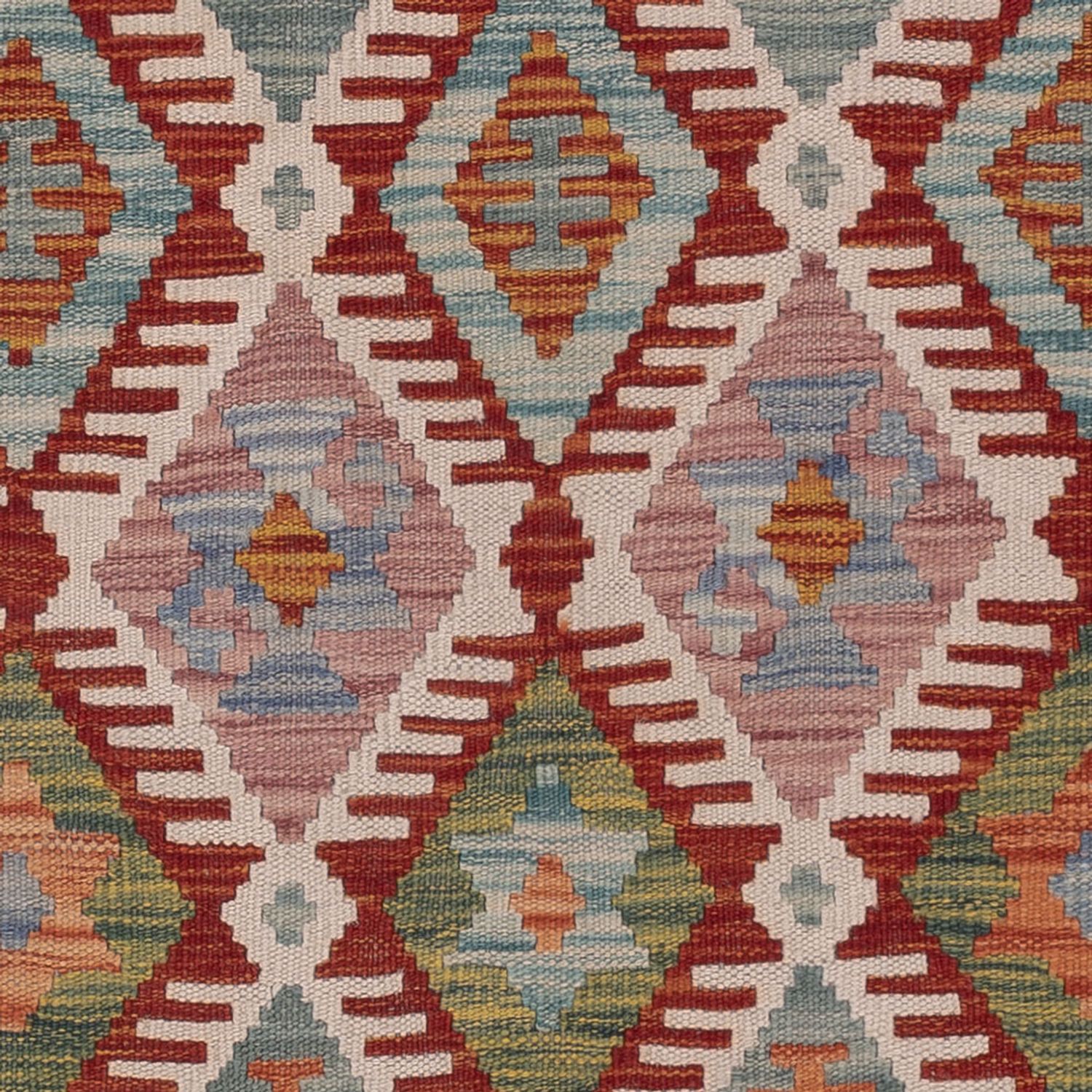 Kelim Rug - Splash - 195 x 154 cm - multicolored