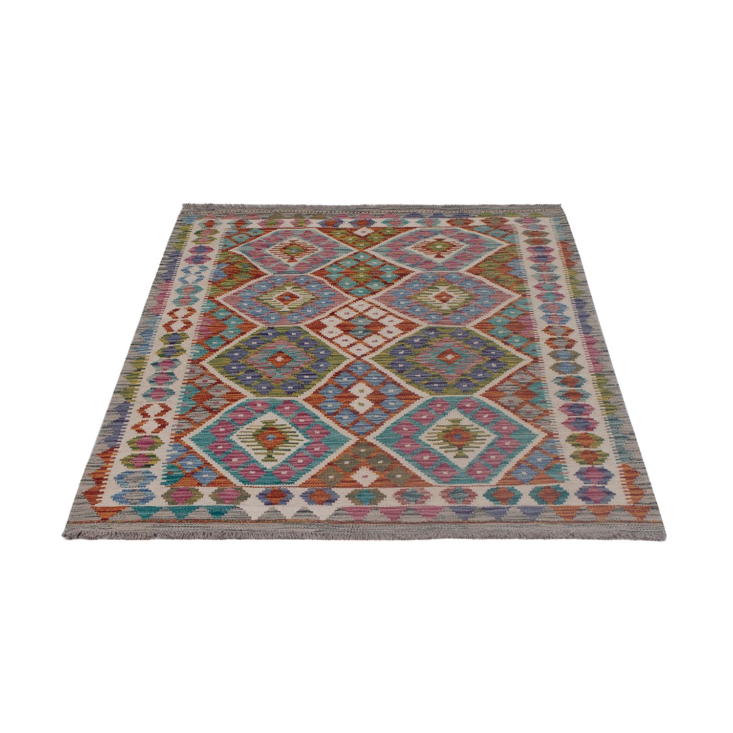 Kelim Rug - Splash - 150 x 107 cm - multicolored
