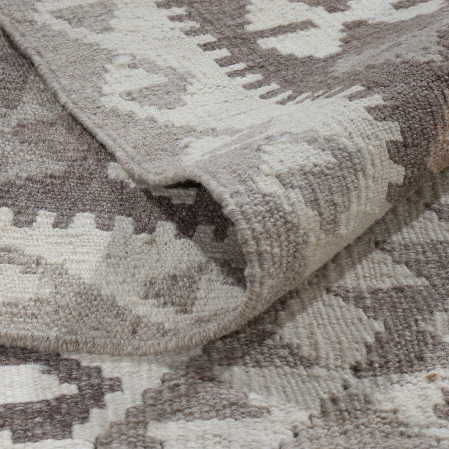 Kelim Rug - Splash - 297 x 206 cm - light grey