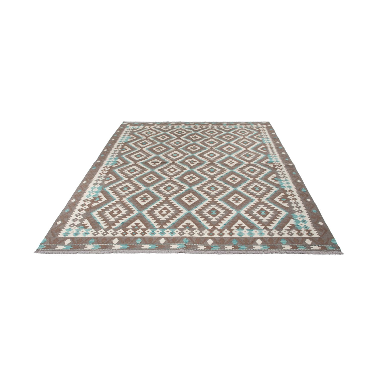 Kelim Rug - Splash - 300 x 204 cm - dark grey