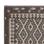 Kelim Rug - Splash - 286 x 206 cm - dark grey