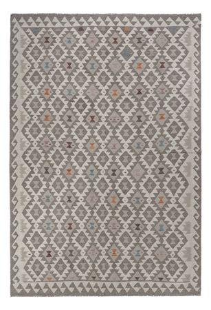 Kelim Rug - Splash - 296 x 202 cm - light grey