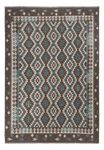 Kelim Rug - Splash - 296 x 205 cm - dark grey