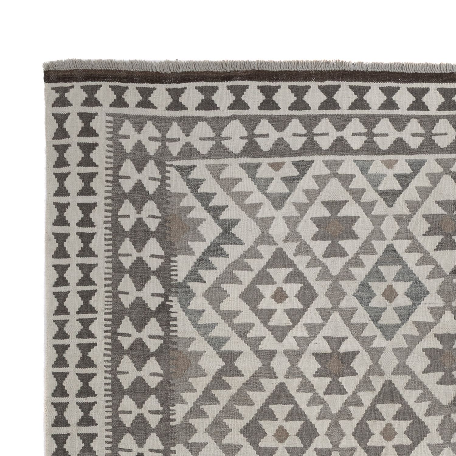 Kelim Rug - Splash - 299 x 200 cm - light grey