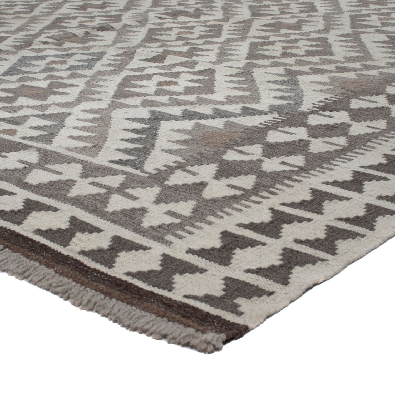 Kelim Rug - Splash - 299 x 200 cm - light grey