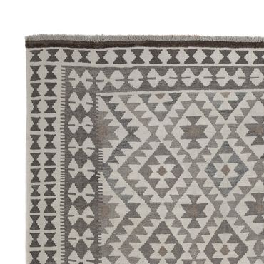 Kelim Rug - Splash - 299 x 200 cm - light grey