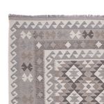 Kelim Rug - Splash - 251 x 188 cm - light grey