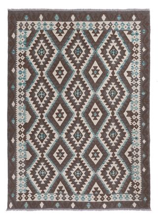 Kelim Rug - Splash - 243 x 176 cm - dark grey