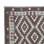 Kelim Rug - Splash - 243 x 176 cm - dark grey