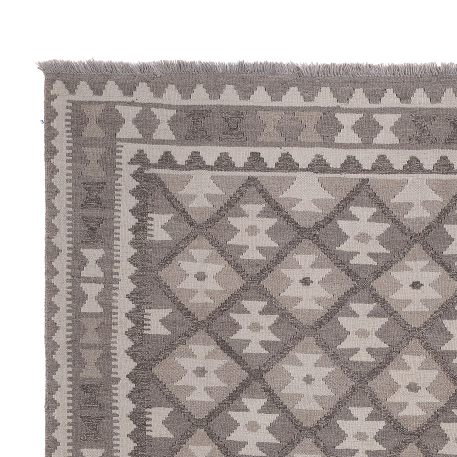 Kelim Rug - Splash - 244 x 177 cm - dark grey