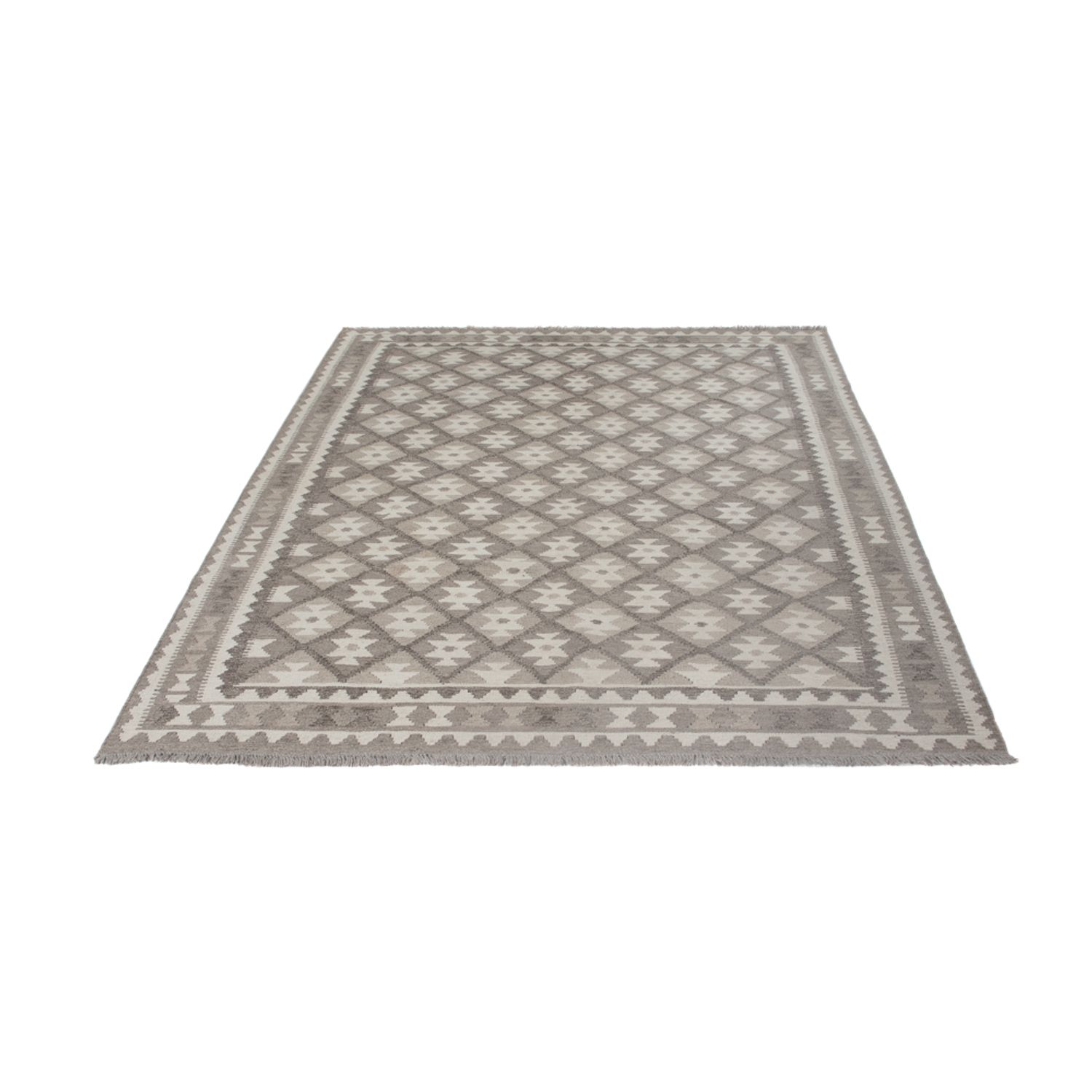 Kelim Rug - Splash - 244 x 177 cm - dark grey