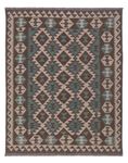 Kelim Rug - Splash - 195 x 151 cm - dark green