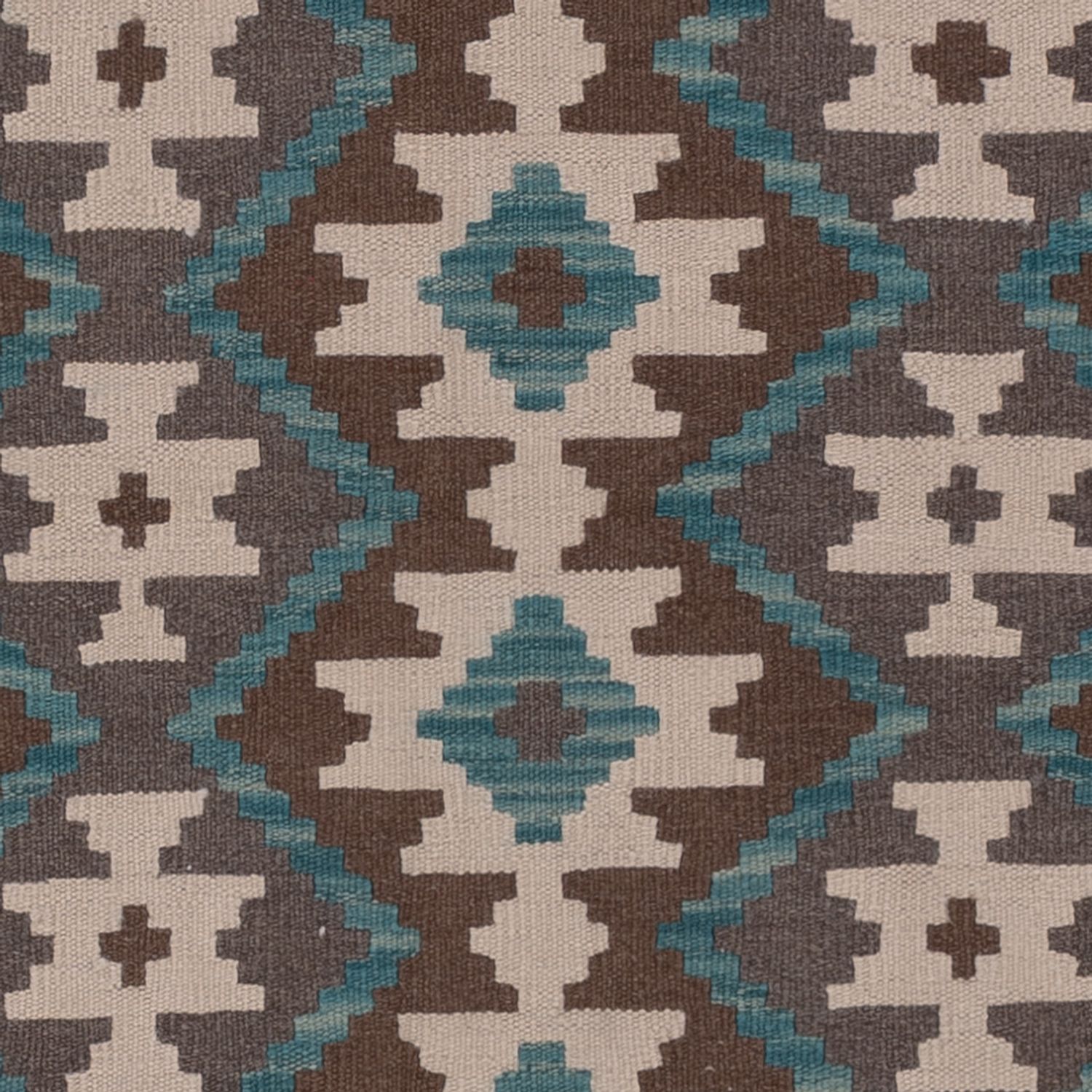 Kelim Rug - Splash - 190 x 147 cm - dark green