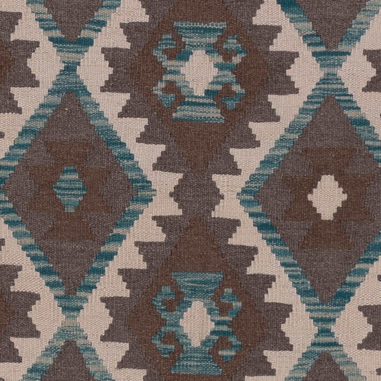 Kelim Rug - Splash - 194 x 155 cm - dark green