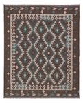 Kelim Rug - Splash - 194 x 155 cm - dark green