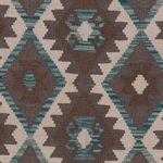 Kelim Rug - Splash - 194 x 155 cm - dark green