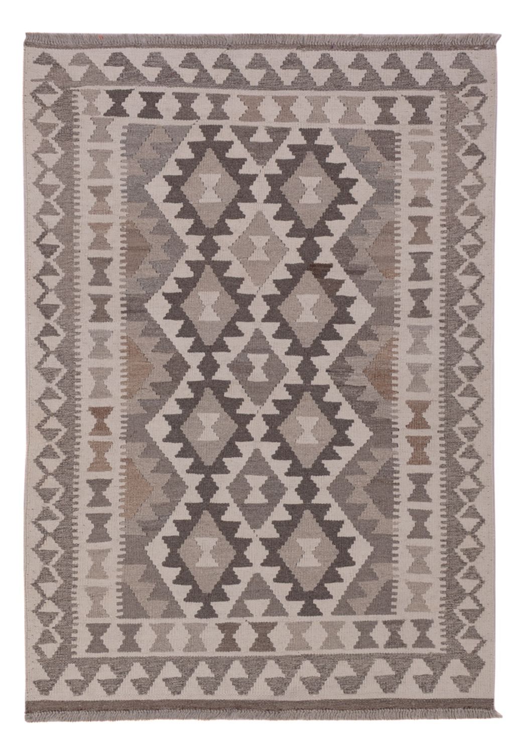 Kelim Rug - Splash - 149 x 104 cm - dark grey