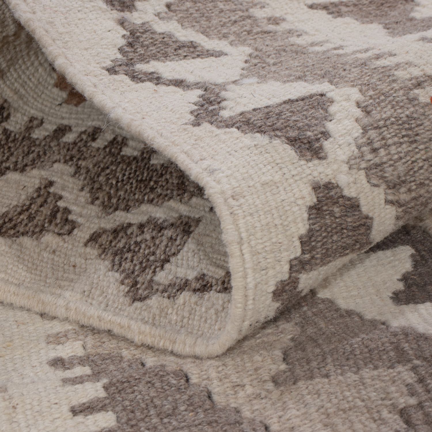 Kelim Rug - Splash - 149 x 104 cm - dark grey