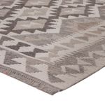 Kelim Rug - Splash - 149 x 104 cm - dark grey