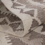 Kelim Rug - Splash - 149 x 104 cm - dark grey