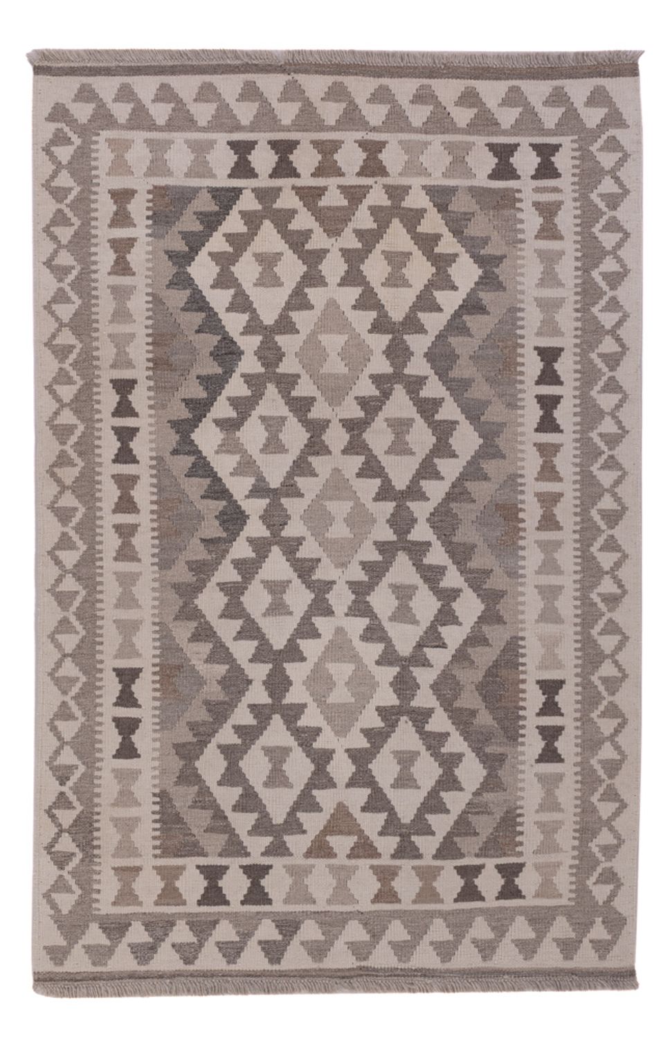Kelim Rug - Splash - 157 x 104 cm - dark grey