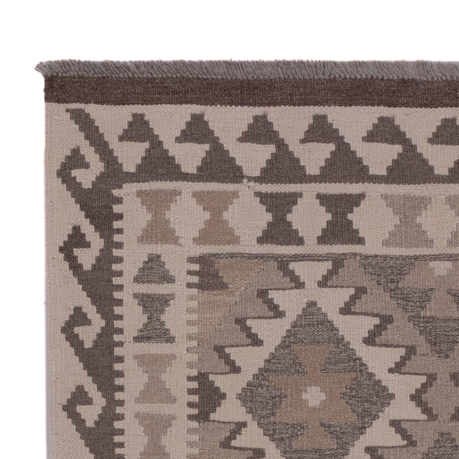 Kelim Rug - Splash - 147 x 100 cm - dark grey