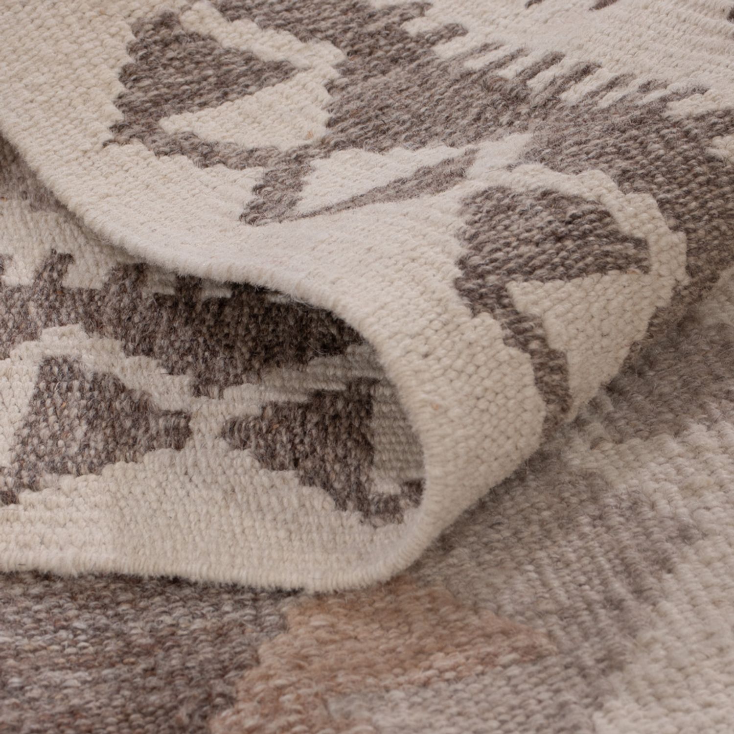 Kelim Rug - Splash - 155 x 103 cm - dark grey