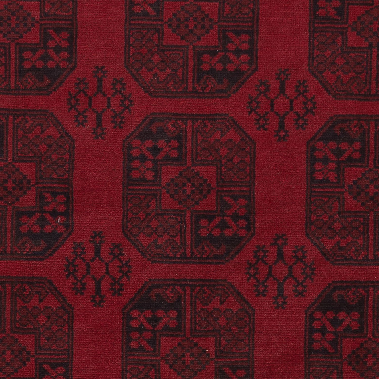Afghan Rug - Filpa - 293 x 197 cm - dark red