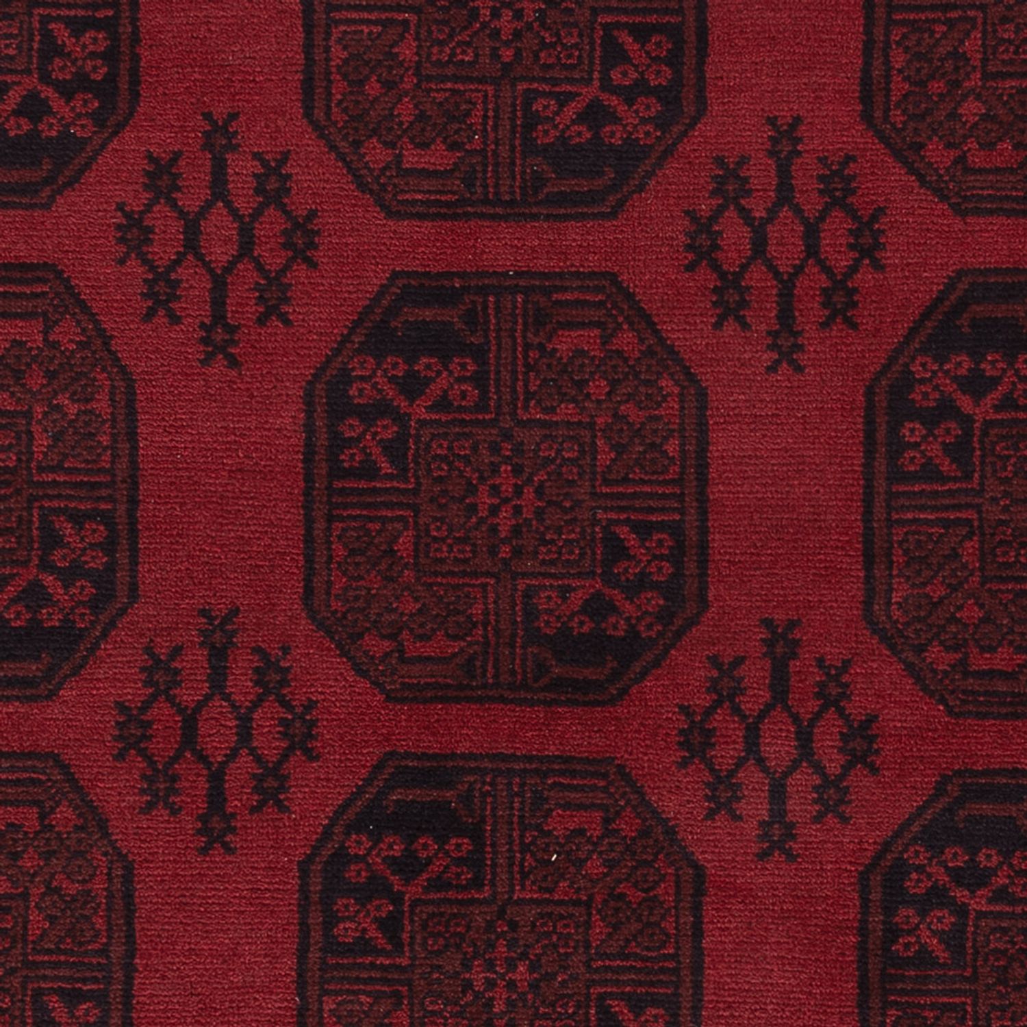 Afghan Rug - Filpa - 290 x 206 cm - dark red