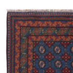 Afghan Rug - Filpa - 201 x 150 cm - dark blue