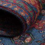 Afghan Rug - Filpa - 201 x 150 cm - dark blue