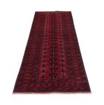 Runner Afghan Rug - 300 x 82 cm - dark red