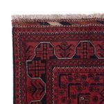 Runner Afghan Rug - Kunduz - 292 x 80 cm - dark red