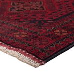 Runner Afghan Rug - Kunduz - 296 x 79 cm - dark red