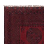 Afghan Rug - Filpa - 193 x 150 cm - dark red